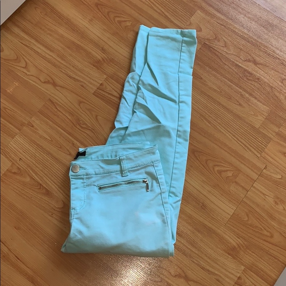 Teal Turquoise Blue Jeans Pants Women’s Size 11